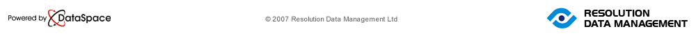 Powered by DataSpace | Resolution Data Management